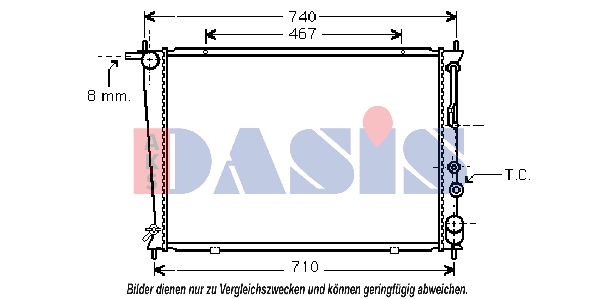 AKS DASIS Radiaator,mootorijahutus 560008N